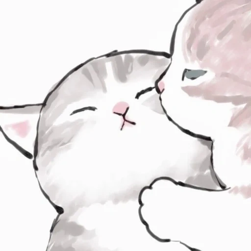 katzen, süße katzen, süße zeichnungen, illustration einer katze, zeichnungen von süßen katzen