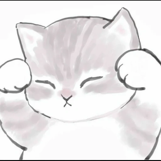 cute cat animation, cute cat pattern, cute cat pattern, cute pattern of kittens, lovely seal picture