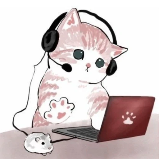 кот кот кот, кошки милые, милые котики, милые рисунки кошек, рисунки милых котиков