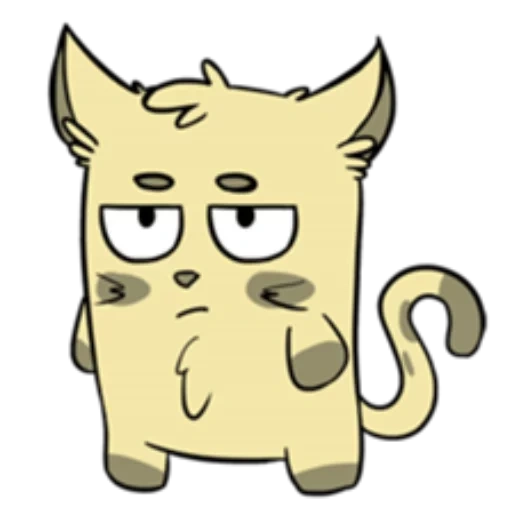 cat, die katze, confused cat, cartoon cat, cartoon katze pappkatze