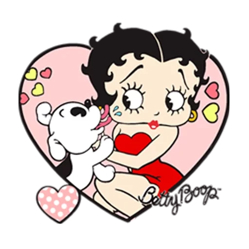 betty, betty boo, betty boop, betty bob, cuore di betty boop