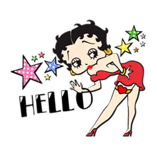 betty boop, bettie page, stickers betty boop