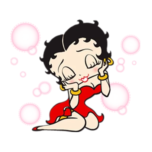 anime, betty, betty boop, betty boop a pleuré, stickers betty boop