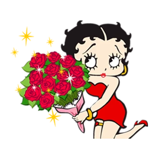 junge frau, betty bup, betty betty, betty boop grafiken, cartoon betty bup