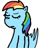 rainbow dash, pony rainbow dash, reinbow dash está sorprendido, mlp prohibió a frome equestri, prohibido de equestria derpi