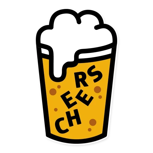 bière, badge de bière, bière icône, logo piva, bière d'emoji inhabituelle