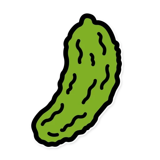 cucumber, cucumber without a background, cartoon cucumber, cucumber grows a drawing, cucumber drawing application
