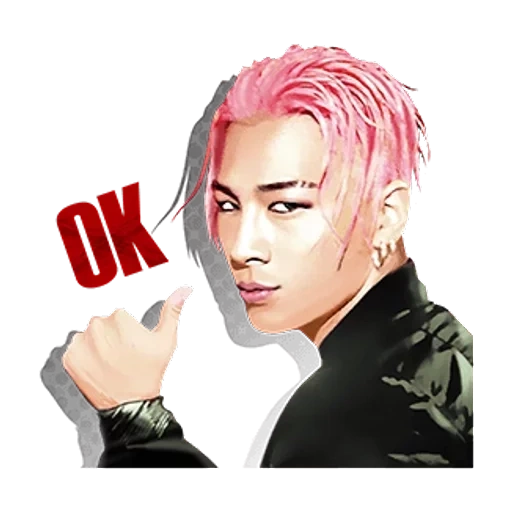 big bang, g dragon pink hair, drawings bts kim namjun, ji dragon big bang aesthetics, taean big bang with pink hair