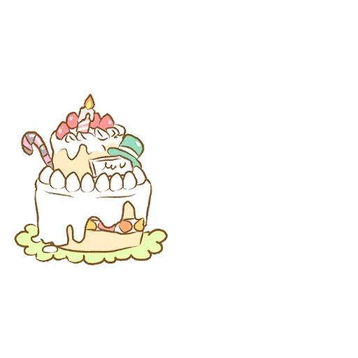 gâteau, gâteau, figure, animation du gâteau, gâteau aux pixels