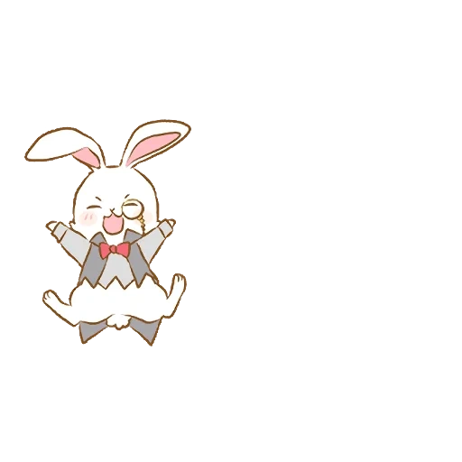 coniglio, bunny, caro coniglio, bel coniglietti, un piccolo coniglio di kawai