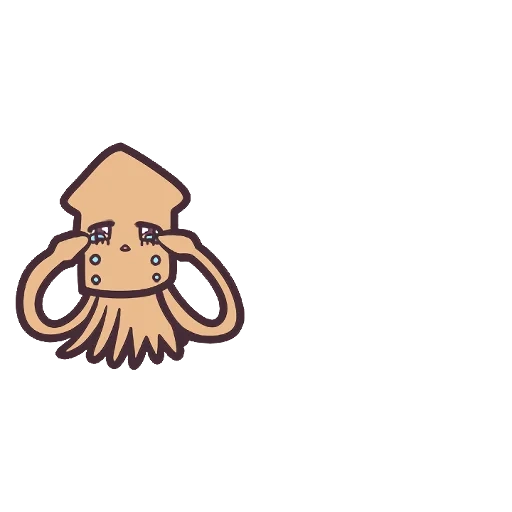 кальмар, осьминог, логотип осьминог, кальмар осьминог, смеющийся кальмар