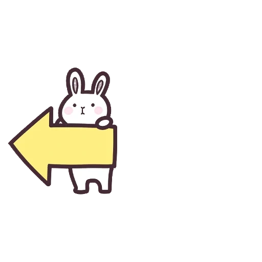gato, emoji, logotipo, coelho minúsculo, coelho mimado