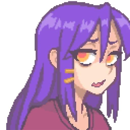 art anime, pixel art, personnages d'anime, eh pixylainchka