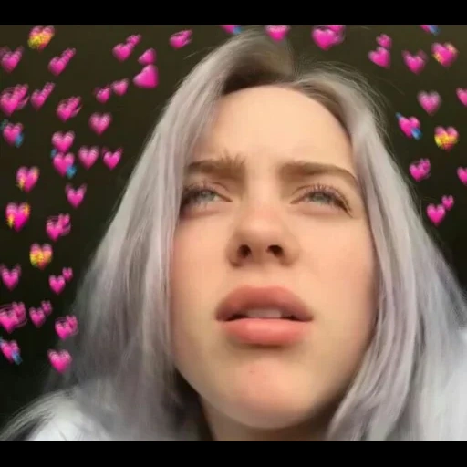 billy ailish, billy eilish, billie eilish, visage de billie eilish