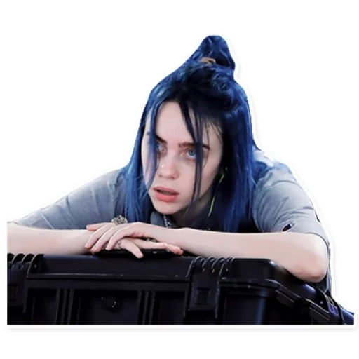 билли айлиш, billie eilish, билли айлиш голубой, билли айлиш синими волосами