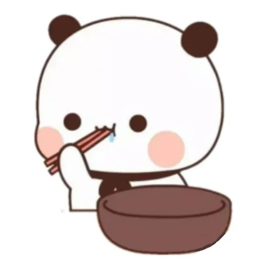 kawaii, kawaii drawings, cute drawings, panda is a sweet drawing, lovely panda drawings