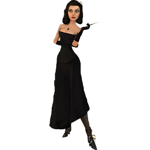 vestido negro, elizabeth bioshaw, elizabeth biochemical wizards, elizabeth bioshaw 18, cartel de elizabeth bioshaw