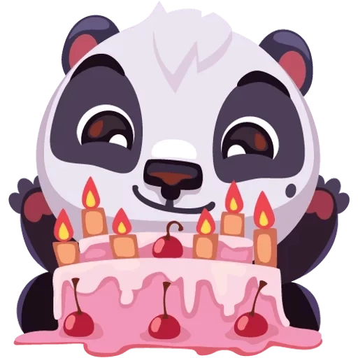 panda, panda rensha, buon brithday