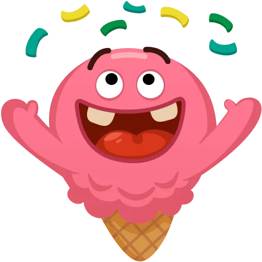розовые, мороженка, мороженое