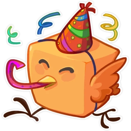 feliz cumpleaños, naranja