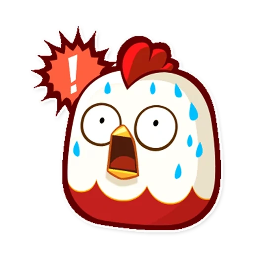 emoji, animation, chicken, fried chicken, engley bird red