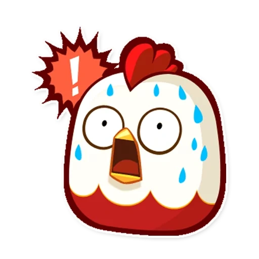 emoji, anime, pollo, pollo fritto, engri uccello rosso