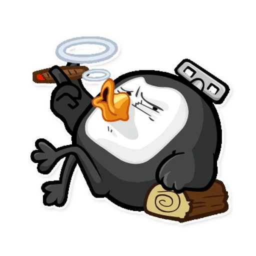 pingüino, pingüino malvado, pingüino de dibujos animados