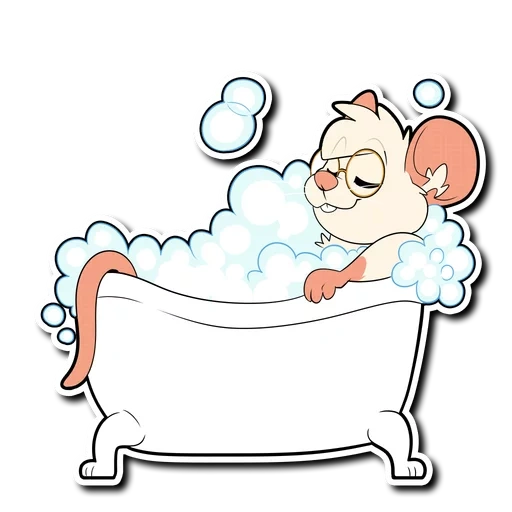 banho, banho, ovelha do banho, ilustrações vetoriais, a água do banho é desenho animado