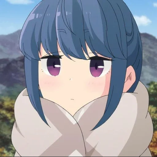 yuri camp, animação, menina anime, personagem de anime, acampamento de ar fresco