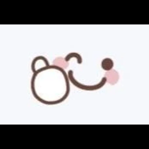 logo, kaomoji, ikon beruang, emotikonnya lucu, ikon infinity dari setir