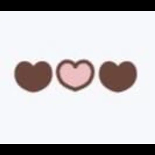 emoji, il cuore è dolce, il cuore di emoji, cuori carini, cuore marrone