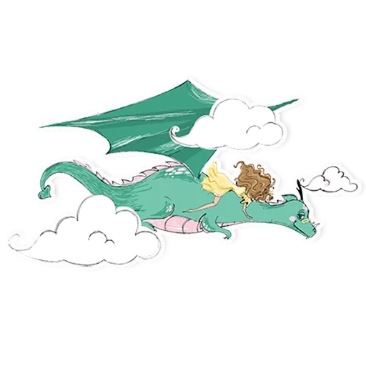 il drago, draghi, grande drago, illustrazione del drago, il fumetto del drago volante
