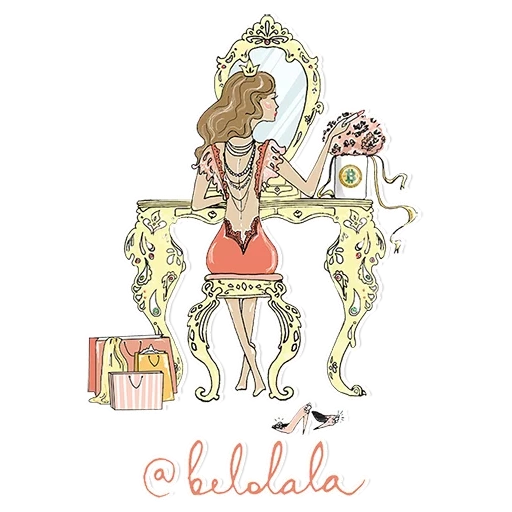 mulher, jovem, ilustração, ilustrações vetoriais, bordado piérico sherbet