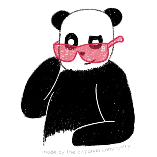 panda, panda, panda panda, panda animado, panda de línea simple
