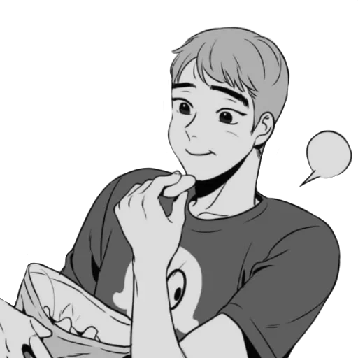 jeune homme, anime de bande dessinée, alex don kyung, bean alex comics, anime boy