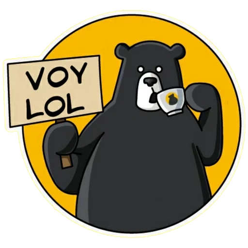 urso, urso preto, humor negro, urso de café, urso preto