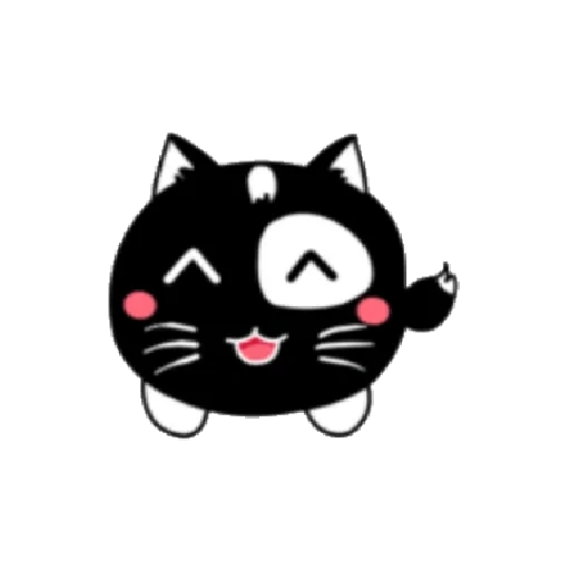 cat, gatto, gatto nero, la foca nuvolosa, la faccia sorridente del gatto nero è sapu