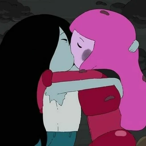 marceline, finn marselin 18, marcelin bubblegum, princess zhvachka marselin kiss, princess bubble gum marselin kiss