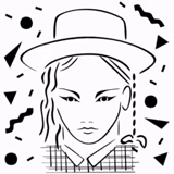 girl, girl, girl sketch, fashion sketch, girl hat pattern