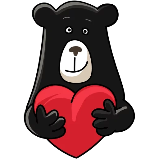 bear, the bear hugs the logo