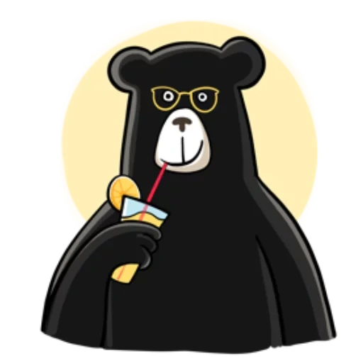 urso, urso de café, urso preto