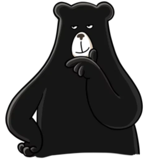 black, bear, darkness, black bear