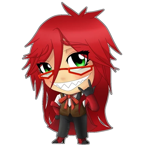 pez globo chibi, greer satcliffe chibi, dark butler greer, oscuro ama de llaves greer saklif, dark butler greer saklif chibi