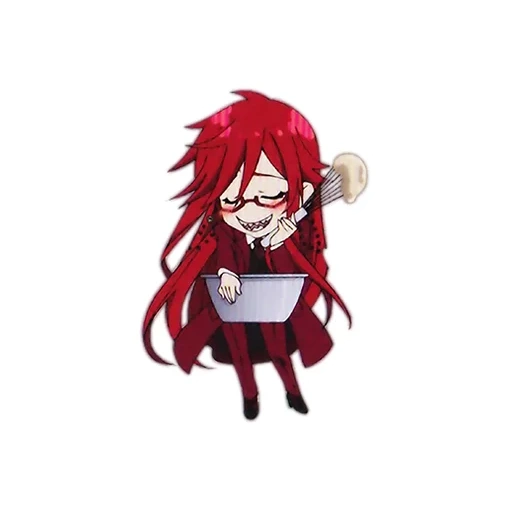 bolsa de agua caliente, greer satcliffe, dark butler greer, oscuro ama de llaves greer saklif, dark butler greer saklif chibi