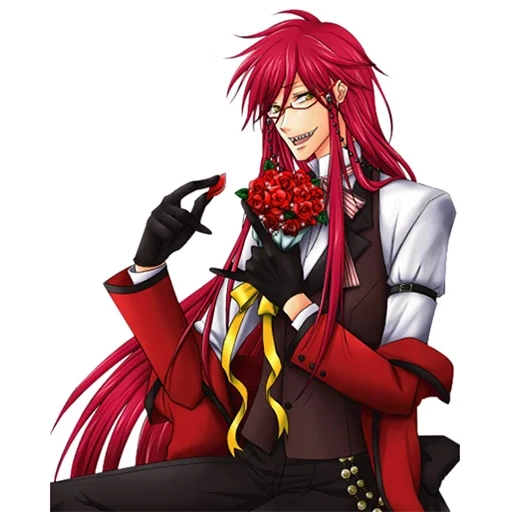 grel, grell, grell dark butler, grell sutcliff sebastian michaelis, personaggi dark butler grell sutcliffe