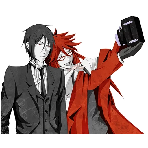 dark butler 2, dark butler grell, grell satcliff sebastian, dark butler sebastian grell, grell sutcliff sebastian michaelis