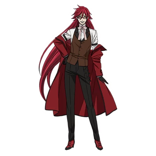 grell, grell sutcliffe, grell full growth, dark butler grell, dark butler grell sutcliffe