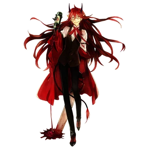 grell, grell sutcliffe, grell sutcliff anime, grell sutcliff young, grell sutcliffe concept