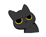 kucing, kucing, kucing hitam, kucing hitam, emoji black cat