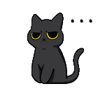 kucing, kucing hitam, kucing hitam, kucing hitam animasi